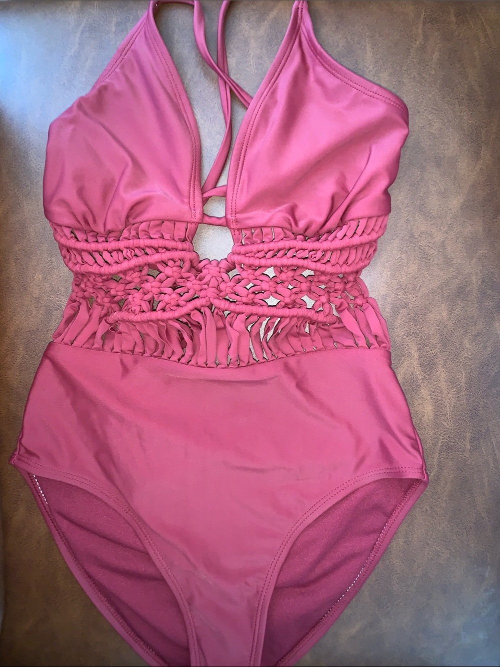 Red One-Piece Swimsuit